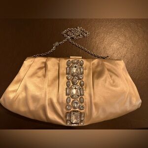 New Nine West Satin Clutch